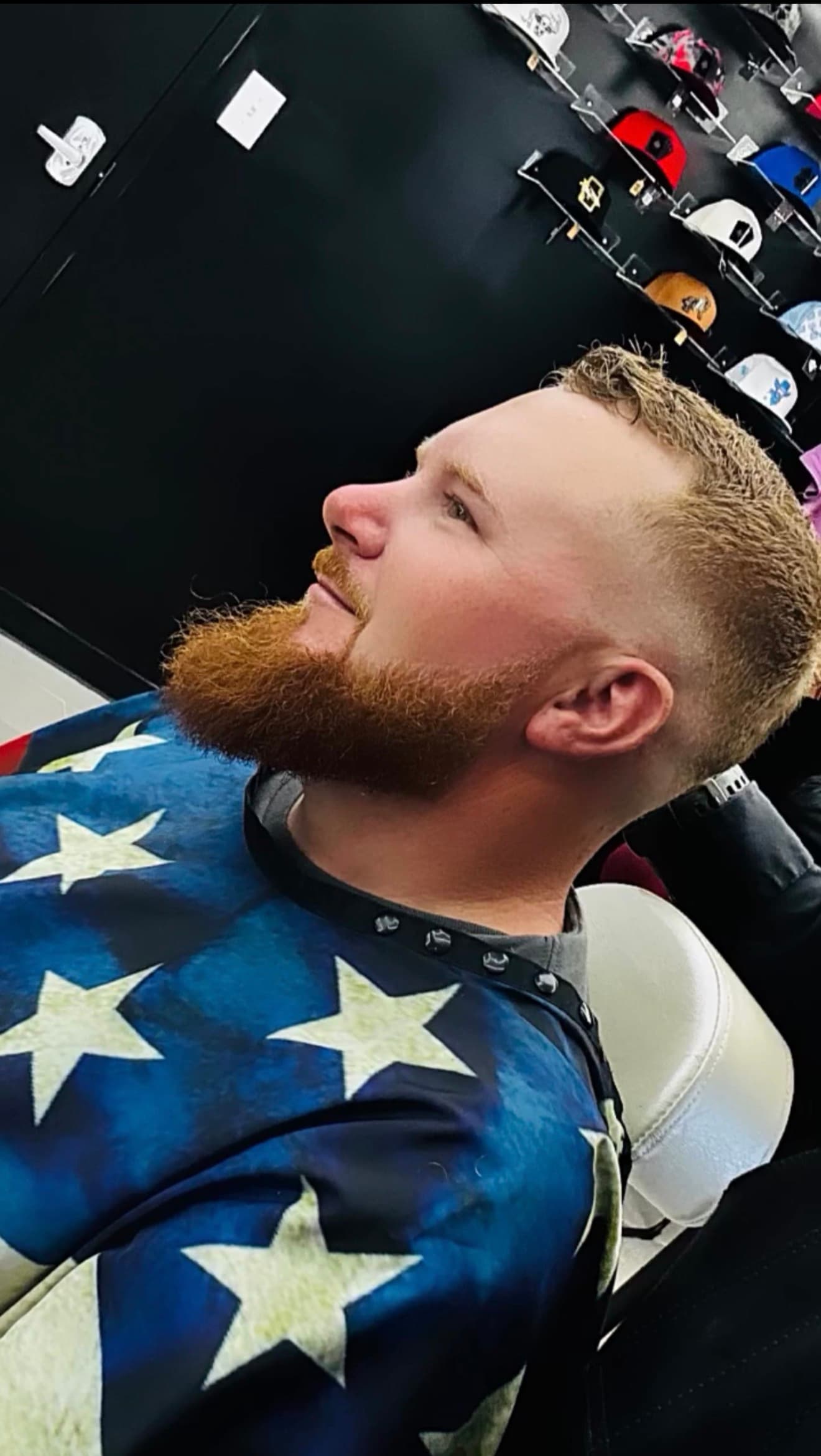Oscar A. Barber finished haircut